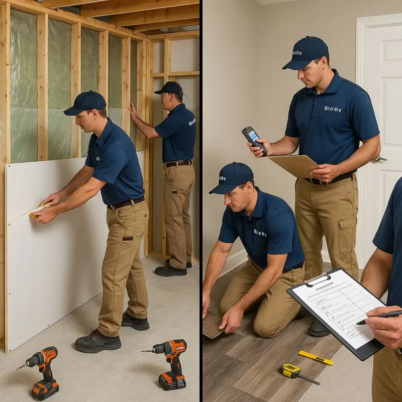 Repairs and Reconstruction process in Baldwin, NY
